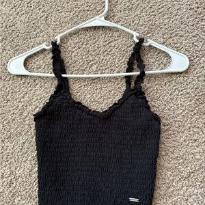 Hollister Black Smocked Camisole